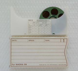 Nagra Sn Metal Reel Green / Grey 1 For Snn,  Sns & Snst