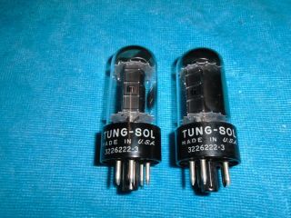 (2) Tung Sol 6v6gta Audio Power Amplifier / Guitar Amp Tubes - Matched