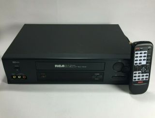 Rca 4 - Head Hi - Fi Stereo Vcr Player Accusearch Vr627hf With Remote -