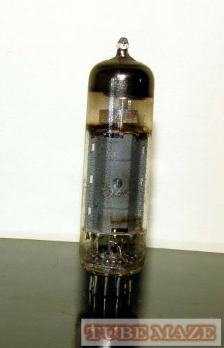 Mullard EL84/6BQ5 tube O - getter Wrinkled Glass - Blackburn 1958 - Very Strong 2
