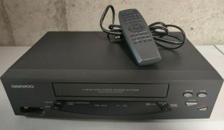 Daewoo Dv - T5dn Vcr 4 - Head Hifi Video Cassette Recorder Remote Vhs