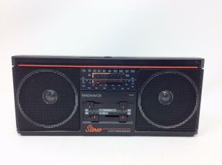 Magnavox Spatial Stereo Vintage Receiver D - 1670 Battery Powered Mini Boom Box