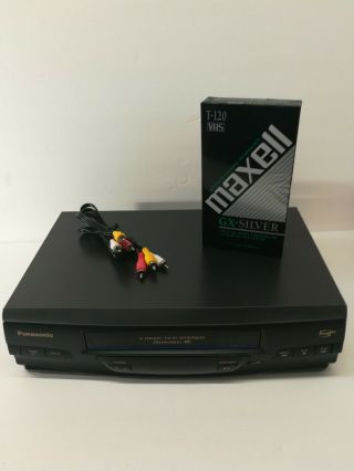 Panasonic PV - V4020 4 Head HiFi Omnivision VCR VHS Video Player Recorder 2
