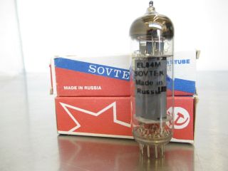 Vintage Matched Pair Sovtek EL84M 6BQ5WA Vacuum Tubes Made in Russia box 2