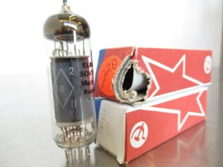 Vintage Matched Pair Sovtek EL84M 6BQ5WA Vacuum Tubes Made in Russia box 3