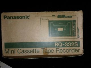 Vintage Panasonic RQ - 332S Mini Handheld Portable Cassette Tape Recorder 2