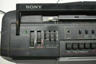 Vintage Sony CFS - DW30 Mega Bass Portable AM/FM Radio Cassette Player 2