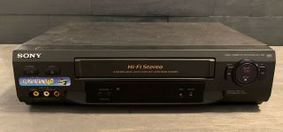 Sony Slv - N51 4 Head Hi - Fi Stereo Vhs/vcr Video Casette Player/recorder No Remote
