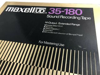 Maxell UD 35 - 180 10.  5 Inch Metal Reel to Reel Sound Recording Tape 2