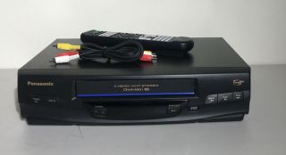 Panasonic PV - V4520 VCR VHS Player Omnivision 4 Head HI - FI Stereo W/ Remote Japan 2