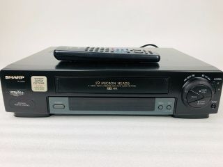 Sharp VC - A555 4 Head VCR VHS Player 19micron heads W/Remote 2