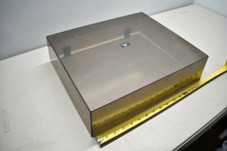 Vintage Smoke / Amber RS REALISTIC LAB 100 Turntable Part: Dust Cover Only 2