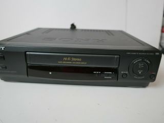 Sony SLV - 678HF VHS/VCR Good Video Cassette Player - With Sony Remote 2