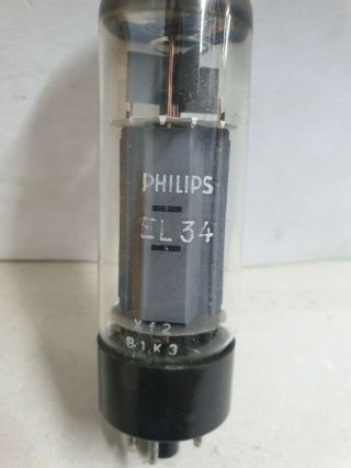 PHILIPS TUBE EL34 X f 2 B1 K3 2