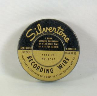 Silvertone Wire Recorder Recording Wire No.  6757