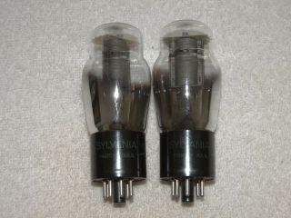 2 X 6f6g Sylvania Tubes Very Strong Pair (2 Pair Available)