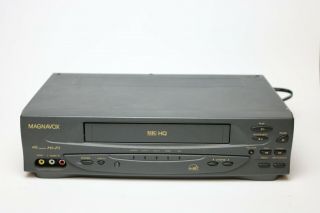Magnavox Philips Vhs Hq 4 Head Stereo Vcr Vr601bmg23 Recorder Player -