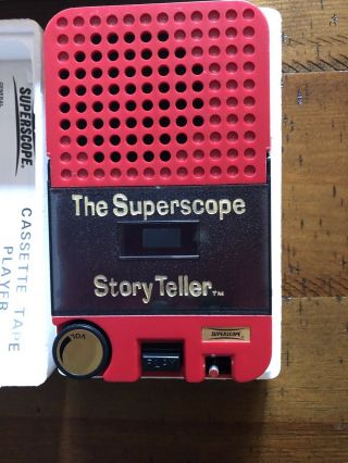 NOS The Superscope Childrens Tape Player Red 2