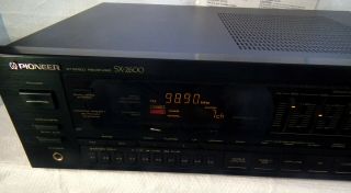 , Pioneer Stereo Receiver w/Graphic Equalizer SX - 2600 - Guaranteed 2
