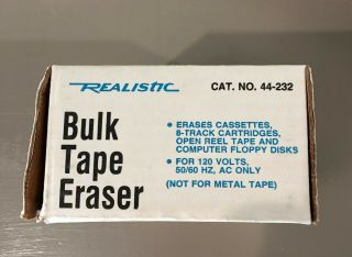 Vintage Radio Shack Magnetic Bulk Tape Eraser CAT.  44 - 232 EUC 2