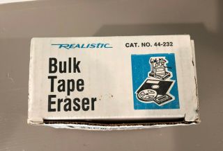 Vintage Radio Shack Magnetic Bulk Tape Eraser CAT.  44 - 232 EUC 3