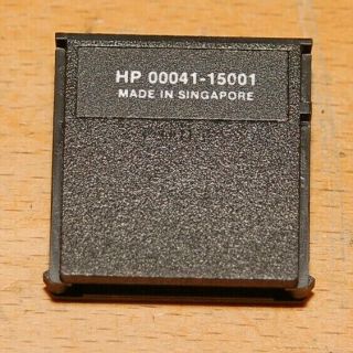 Standard Module for HP - 41C/V 00041 - 15001 2