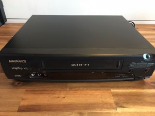 MAGNAVOX 4 - Head Hi - Fi VCR VHS Player Recorder VRT462 - - w/ cable Fast Ship 2