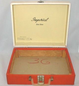 Vtg Imperial Solid State Model 100 Portable Phonograph Record Player Box Only