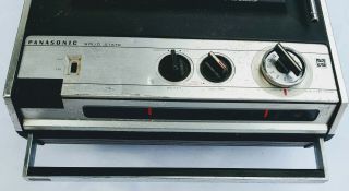 Panasonic Solid State Portable AM/FM Radio PopUp B&W TV Model TR - 425R DC Adapter 3