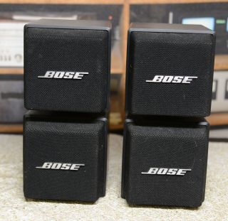 2 Bose Am - 5 Acoustimass Double Cube Speakers With Direct / Refelcting Switch