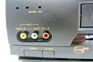 Optimus Model 201 VCR Plus 4 Head Stereo AV Cords 2