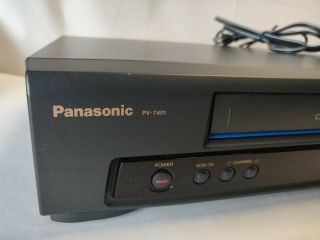 Panasonic PV - 7401 4 Head Omnivision VCR VHS Player No Remote No Cables 2