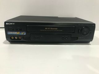 Sony Slv - N51 4 - Head Hi - Fi Stereo Vcr Vhs Player Video Cassette Recorder No Eject