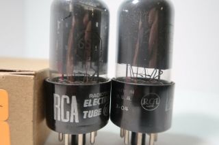 Matched Pair 6SL7GT RCA Smoked Glass Amp Audio Radio Valve Vacuum Tube 3