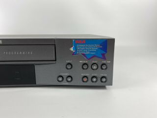 RCA VR336 VCR Video Cassette Recorder 4 - Head Hi - Fi Stereo VHS Player Cords/tape 2