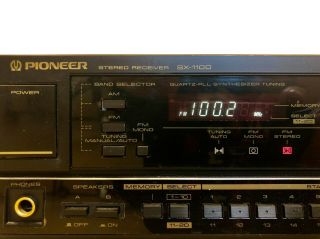 Pioneer SX - 1100 Receiver - 5 Band Equalizer - w/ PHONO Input for Record Players 3