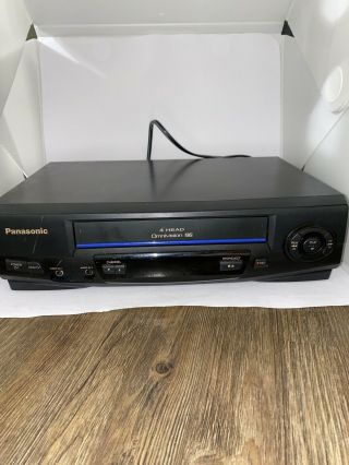 Panasonic Pv - V4021 4 Head Hi - Fi Vhs Vcr Player Recorder