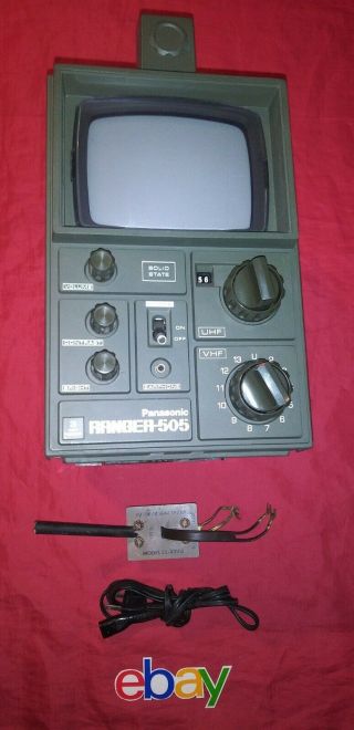 Vintage Panasonic Ranger 505 Portable Camping Tv Retro Television Parts Repair