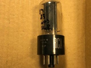 Nos 1957 Rca 5y3gt Rectifier Tube Tests Strong Balanced Black Plate Guitar Amp