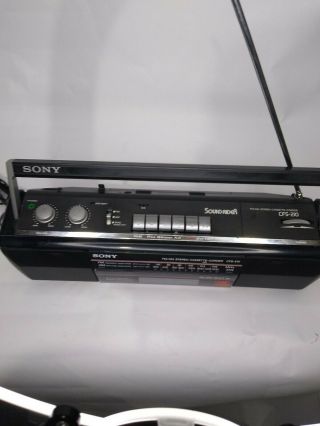 Vintage Sony Sound Rider CFS - 210 Fm/Am Cassette - Corder 3