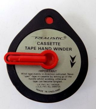 Vintage Realistic Cassette Tape Hand Winder 2
