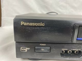 PANASONIC PV - V4611 VHS VCR - & - No Remote Cables. 3