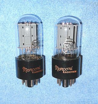 2 NOS Marconi 12SN7GT Vacuum Tubes - 1960 ' s Vintage Audio Twin Triodes 2