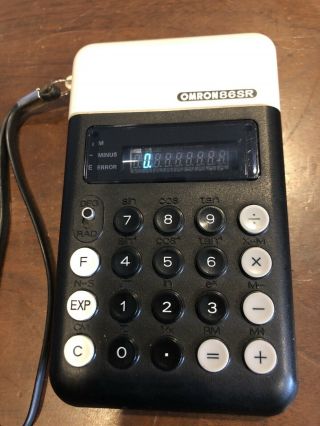 Vintage OMRON Scientific Calculator Rare Model 86SR 1975 VFD Display EUC 2