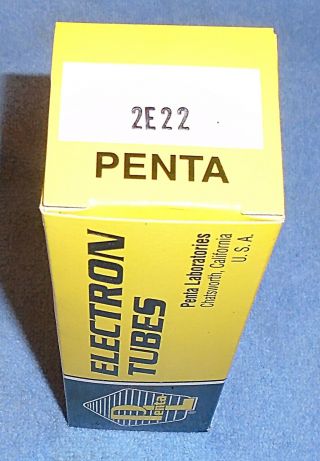 1 NOS Penta - Labs 2E22 Vacuum Tube - 30 Watt Pentode for Ham Radio Transmitting 3
