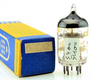 1970 TESLA 6CC42 (5670 396A 2C51) VACUUM TUBE 100,  PERFECTLY MATCHED TRIODES 2