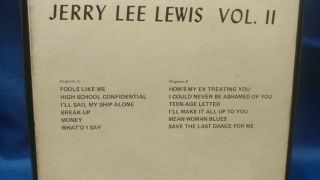 Reel to Reel Jerry Lee Lewis Volume 2 4 track (12) 2