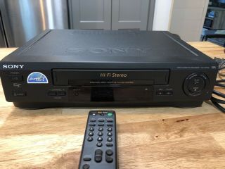 Sony SLV - 679HF VCR Video Cassette Recorder VHS Player Energy Star With Remote 3