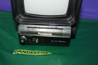 Panasonic Mini TV Television TR - 5040 P Vintage 1980 Black And White 3