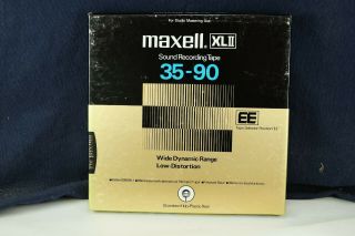 Maxell Xlii Ee 35 - 90 Reel To Reel Tape Standard Hub Plastic Reel